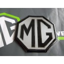 MGTF Front Rear Badge Insert Black on Silver Brand New