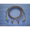 Stainless Braided Long Clutch Hose Kit In XPower Green