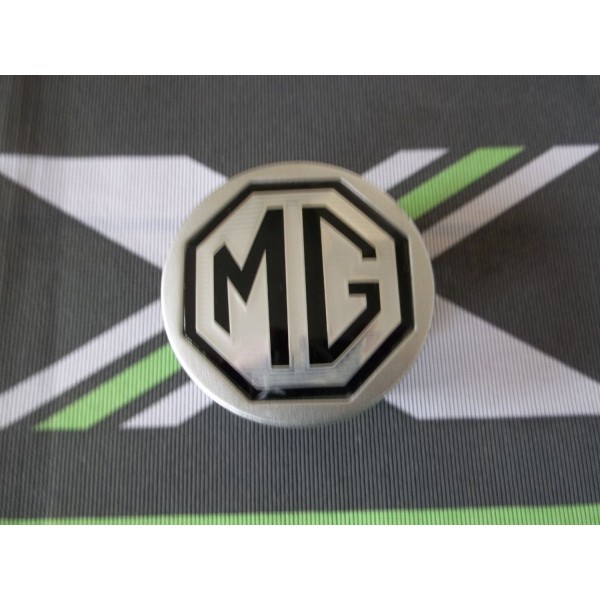 MGF MG F Alloy wheel centre cap badge inserts 4 off Silver on Black 