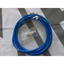 Stainless Braided Clutch Hose Long Blue