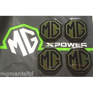 MG Alloy wheel centre badge inserts set of 4 Pearlesant Green MG Alloy wheel centre badge inserts set of 4 Pearlesant Green